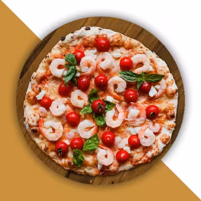 Pizza alla Scampi