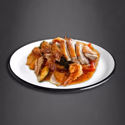 Spezialitäten-Hühnerfleisch (scharf)