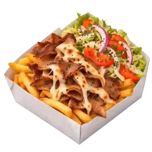 Pomm-Döner-Box mit Salat (Klein)