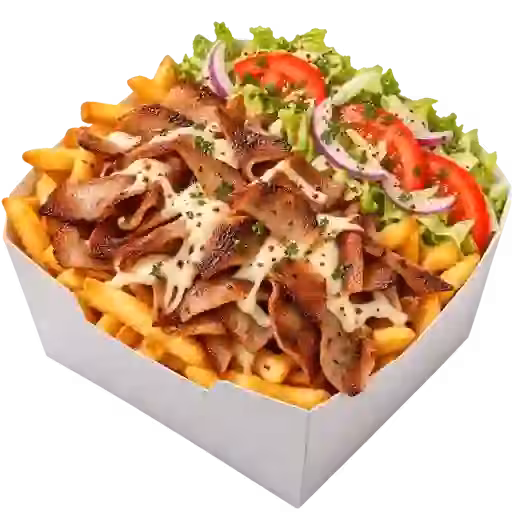 Pomm-Döner-Box mit Salat (GroB)