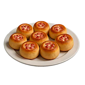 Pizzabrötchen Schinken, Käse 