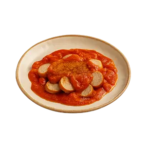 Currywurst mit Paprikasauce