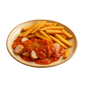 Currywurst mit Paprikasauce