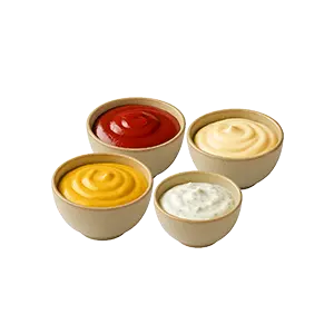 Currysauce, Mayonaise, Ketchup oder Tzatziki (klein)